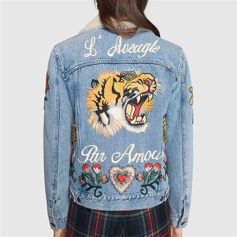 gucci women denim jacket.